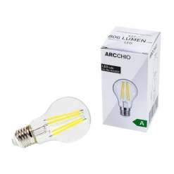 LED-filamentpære E27 5 W 2.700 K 1060 lumen 10 stk