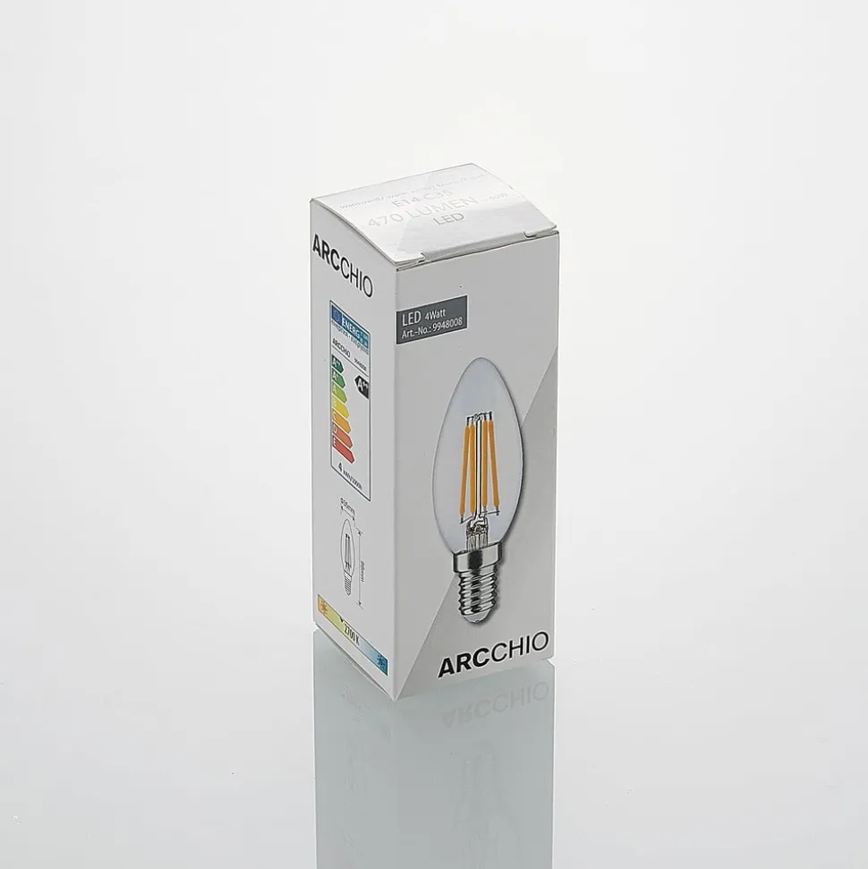 LED-filamentpære E14 4 W 827 3-trins-dæmper, 2 stk