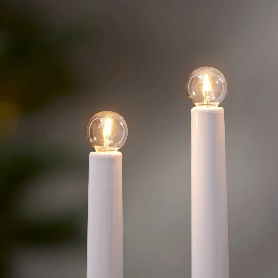 LED-filamentpære E10 3 W, kan dæmpes, 3 stk, 34 V