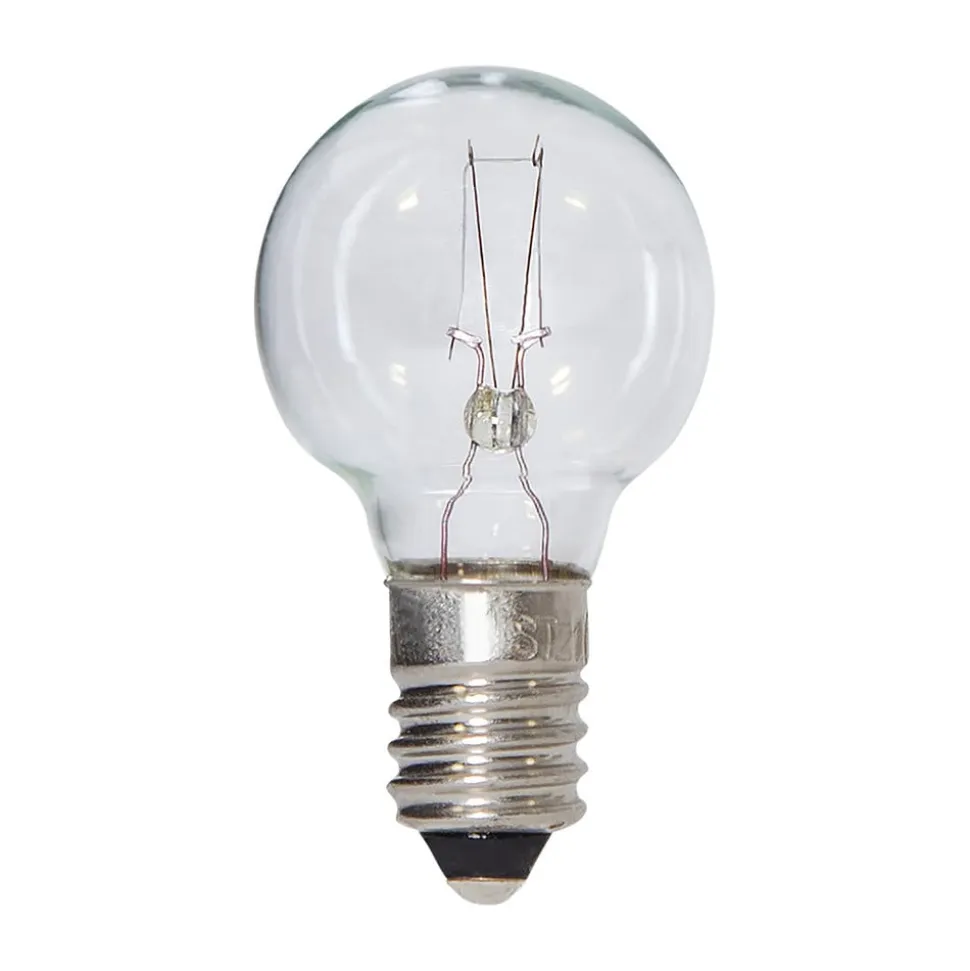LED-filamentpære E10 3 W, kan dæmpes, 3 stk, 34 V