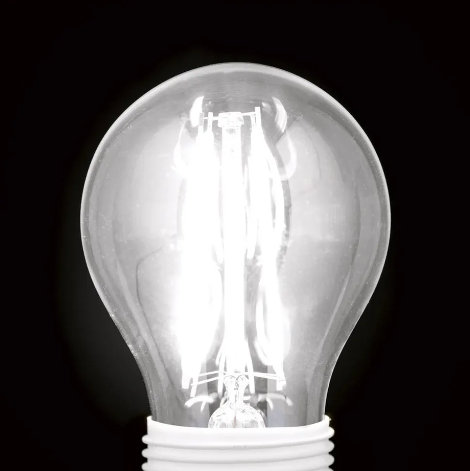 LED-filamentpære E27 G45 klar 6W 827 720lm dæmpbar