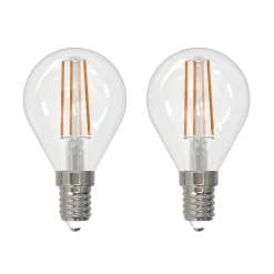 LED-filamentpære E14 4W 2.700 K dråbe dæmpes 2 stk