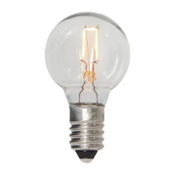 LED-filamentpære E10 3W dæmpbar, 3-pak, 55V