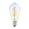 LED-filamentpære E27 4W ST64 820 iriserende dæmpbar