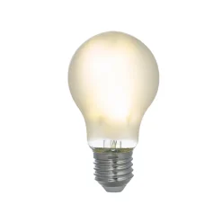 LED-filamentpære, mat, E27, 3,8W, 3000K, 806 lm