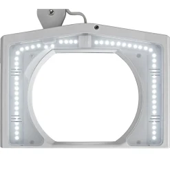 LED-forstørrelseslys MAULvitrum, hvid, klemme, metal