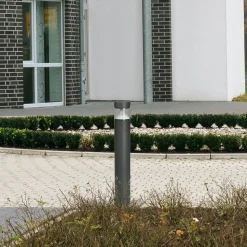 LED-gadelampe 2275, antracit/klar