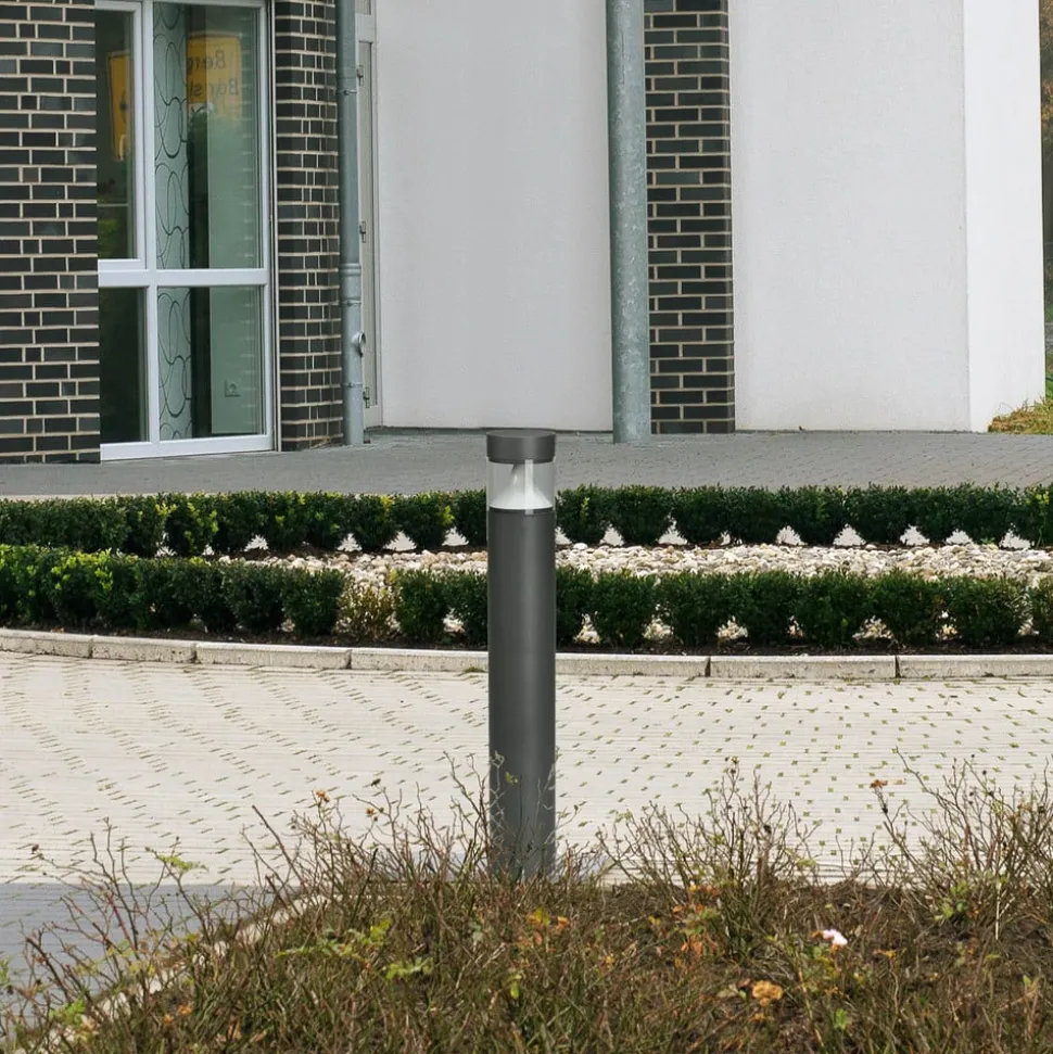 LED-gadelampe 2275, antracit/klar