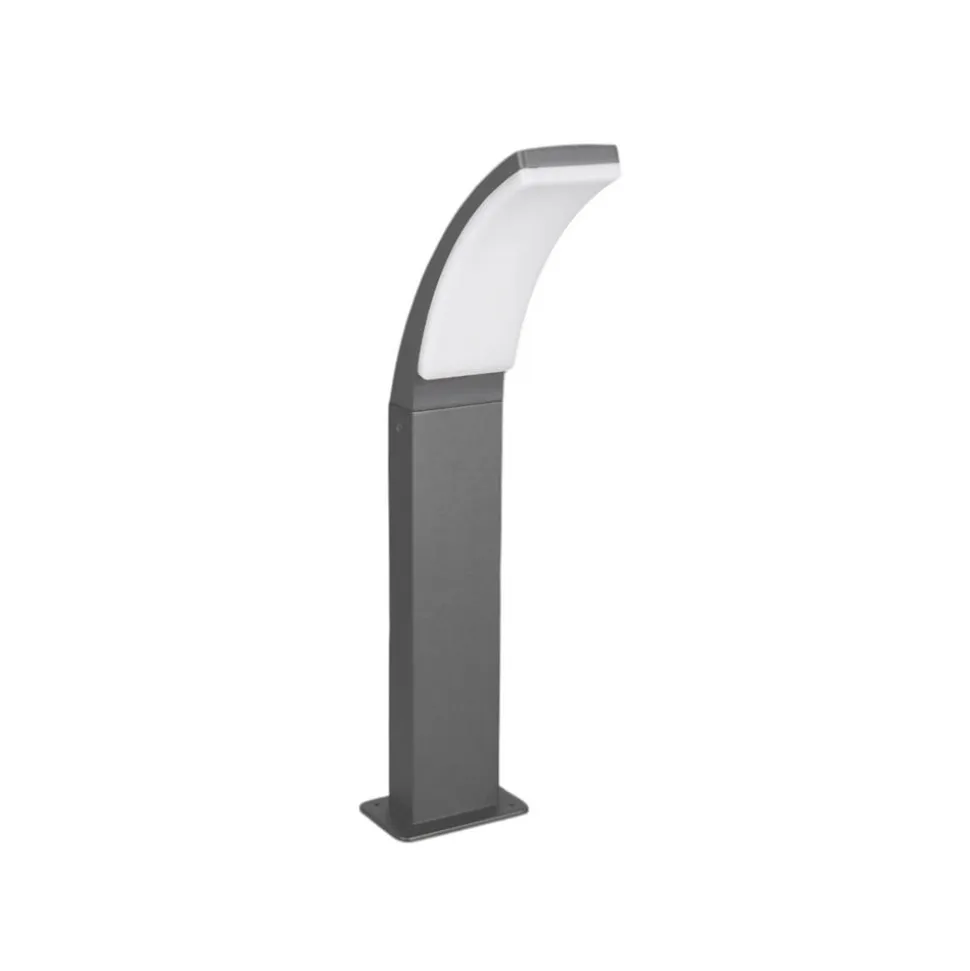 LED-gadelampe Beja, antracit, aluminium, højde 60 cm