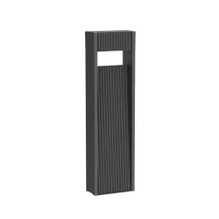 LED-gadelampe E368, grafitfarvet, aluminium, højde 60 cm