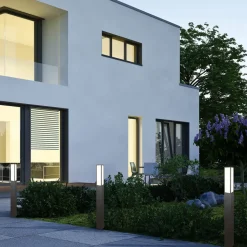 LED-gadelampe Fuerte, antracit, aluminium, IP54