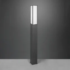 LED-gadelampe Fuerte, antracit, aluminium, IP54
