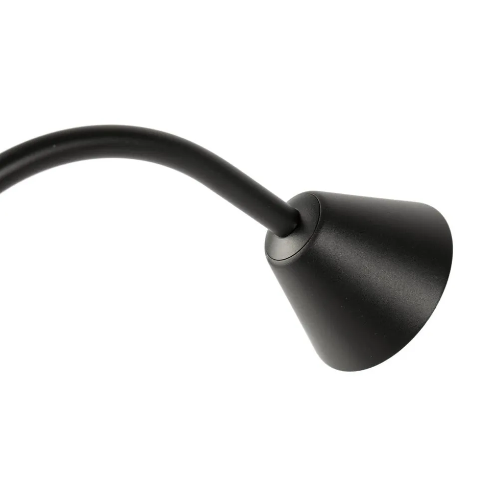 LED-gadelampe Lily, højde 65 cm, sort, stål, IP65