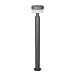 LED-gadelampe Mackenzie, højde 95 cm, antracit, støbt aluminium