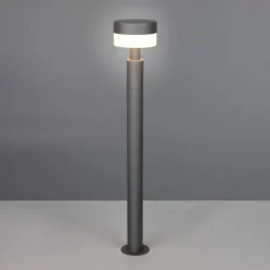 LED-gadelampe Mackenzie, højde 95 cm, antracit, støbt aluminium