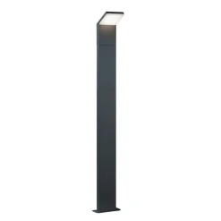 LED-gadelampe PEARL, højde 100 cm, antracit, metal, IP54