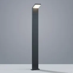 LED-gadelampe PEARL, højde 100 cm, antracit, metal, IP54