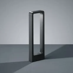 LED-gadelampe RENO, antracit, højde 50 cm, metal, IP54