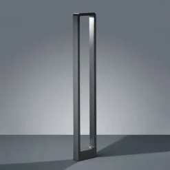 LED-gadelampe RENO, antracit, højde 100 cm, metal, IP54
