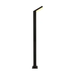 LED-gadelampe Tucanae, grå, højde 100 cm, IP65, metal