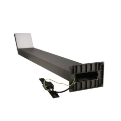 LED-gadelampe Tucanae, grå, højde 100 cm, IP65, metal
