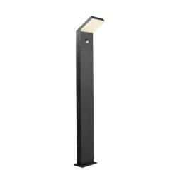 LED-gadelampe Tucanae, grå Højde 100 cm IP54 metal