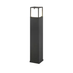 LED-gadelampe Witham, 80 cm høj, antracit, CCT, IP54
