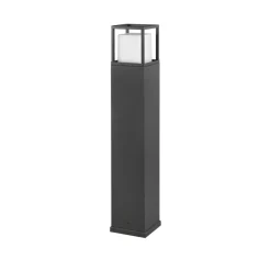 LED-gadelampe Witham, 80 cm høj, antracit, CCT, IP54