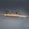 LED-gallerilampe Lorena, antik messing