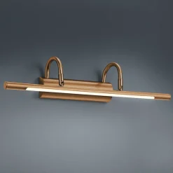 LED-gallerilampe Lorena, antik messing