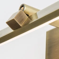LED-gallerilampe Suren i antik messing, 50 cm