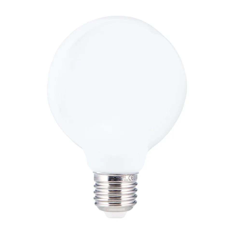 LED-globepære E27 8 W G95 2.700 K opal, kan dæmpes