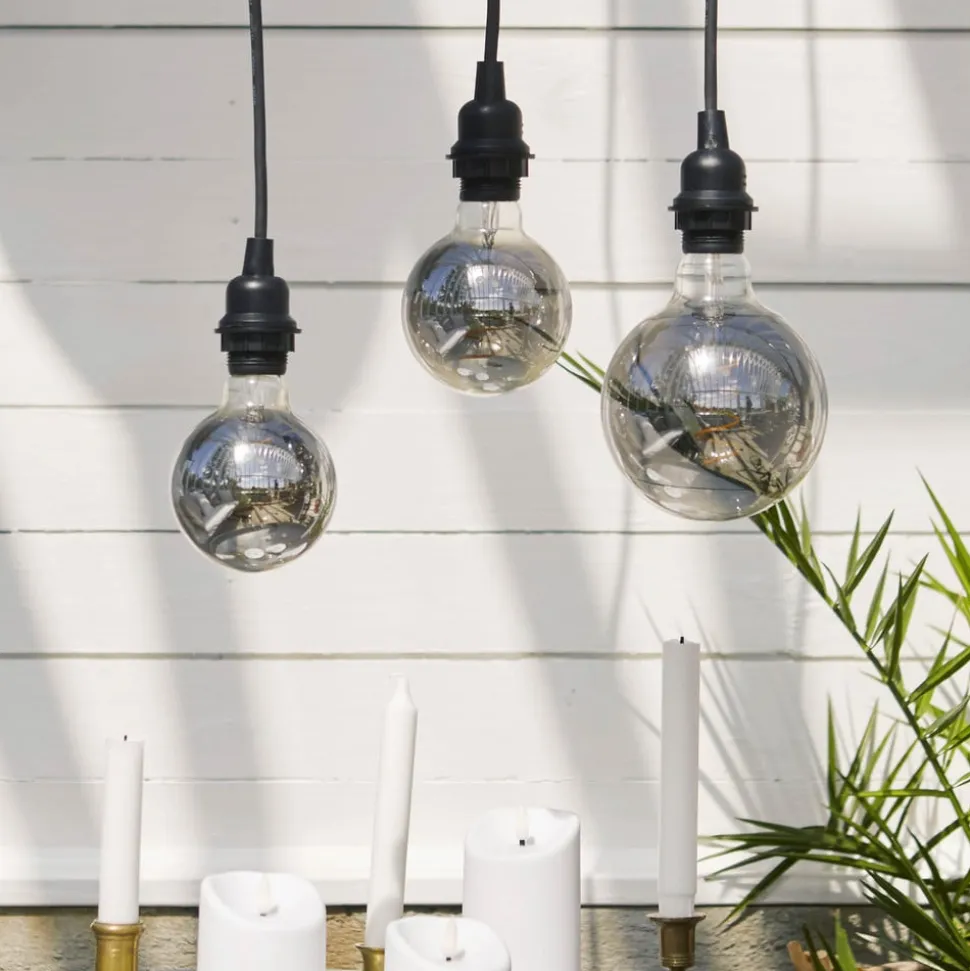 LED-globepære E27 2 W G125 Decoled Spiral Smoke