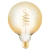 LED-globepære E27 4W ravfarvet Ø 12,5 cm