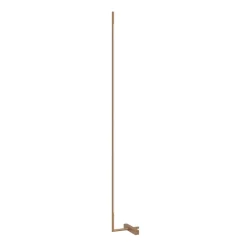 LED-gulvlampe Amalfi XL, guld, højde 180 cm, metal, dæmper