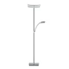 LED-gulvlampe Andy, 3 lyskilder, mat nikkel, CCT, dæmper