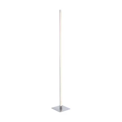 LED-gulvlampe Bella, lige, firkantet base, stål