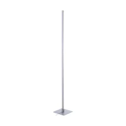 LED-gulvlampe Bella, lige, firkantet base, stål