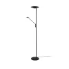 LED-gulvlampe Brantford læselampe sort mat