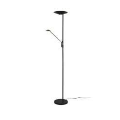 LED-gulvlampe Brantford læselampe sort mat