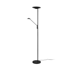 LED-gulvlampe Brantford læselampe sort mat