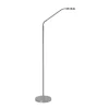 LED-gulvlampe Comfort, nikkel, 135 cm metal CCT dæmper