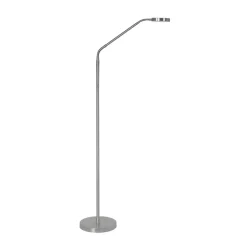 LED-gulvlampe Comfort, nikkel, 135 cm metal CCT dæmper