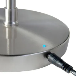 LED-gulvlampe Comfort, nikkel, 135 cm metal CCT dæmper