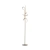LED-gulvlampe Curls, messing, metal, 156 cm høj, dæmpbar