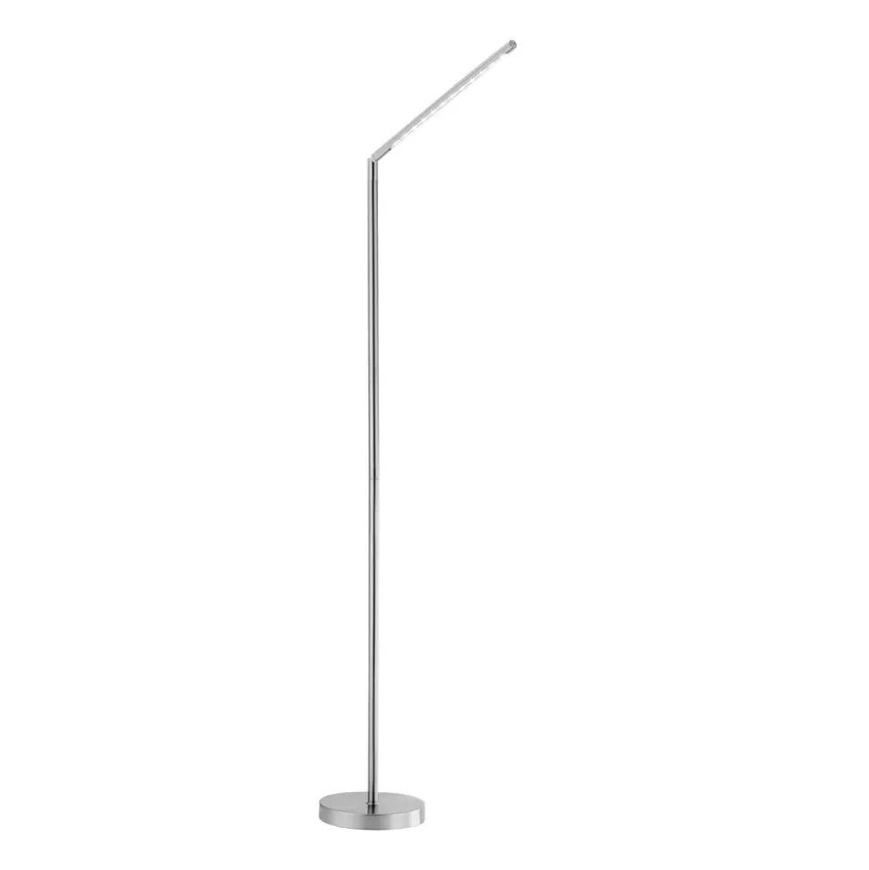 LED-gulvlampe Dawda med lysdæmper, stål