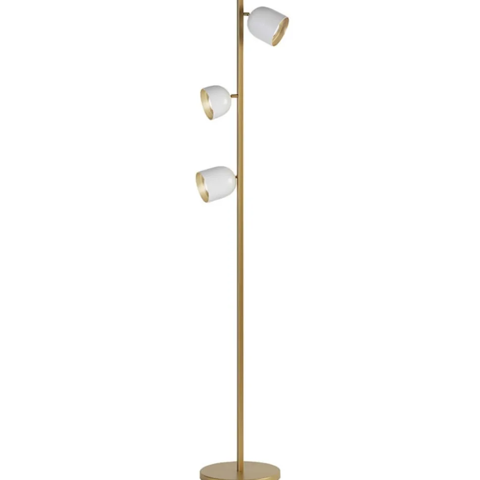 LED-gulvlampe Dome hvid
