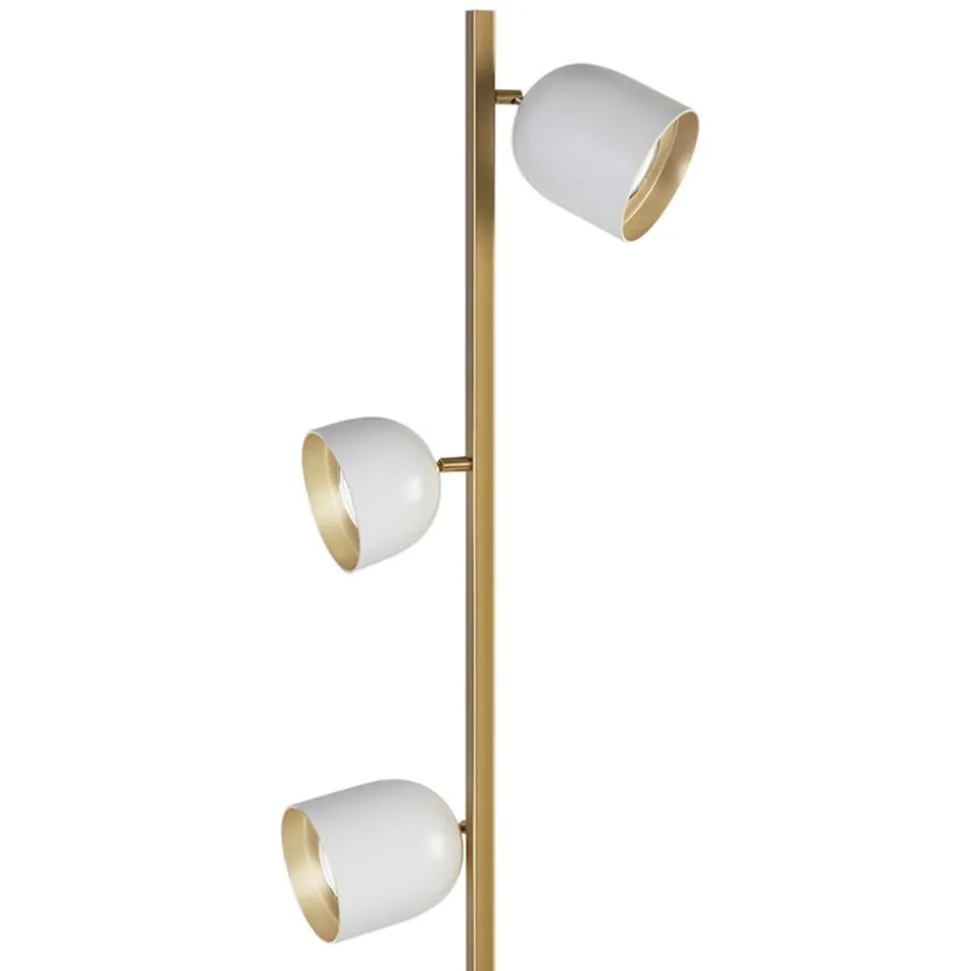 LED-gulvlampe Dome hvid
