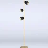 LED-gulvlampe Dome sort