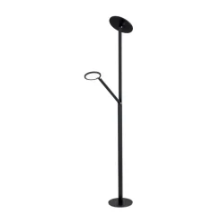 LED-gulvlampe Fati, højde 181 cm, aluminium, læselampe, dæmper, CCT